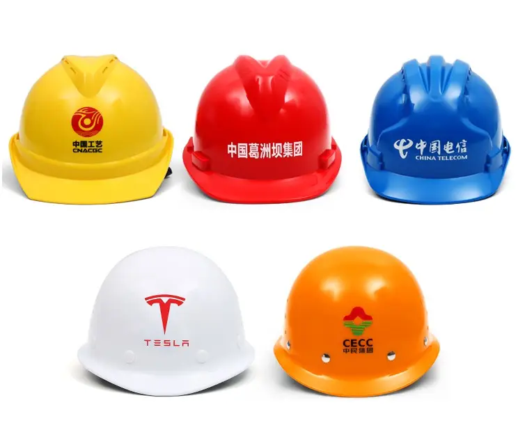 Оптовая продажа, одобренные строительные работы, индивидуальные защитные долговечные защитные шлемы для строительной отрасли