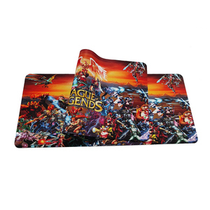 การพิมพ์ที่กําหนดเอง LOL Play Mat เกมต่อสู้พิมพ์ยางธรรมชาติอะนิเมะเกม Mat ขยายขนาดใหญ่แผ่นรองเมาส์ยางเสื่อตัวประกอบ - Product Image 4