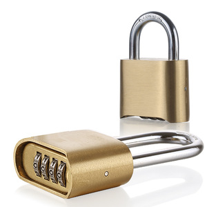 <strong>Bottom</strong> <strong>Code</strong> Padlock Short/long Shackle Brass Shell Zinc Alloy Combination Pad Lock - Product Image 1