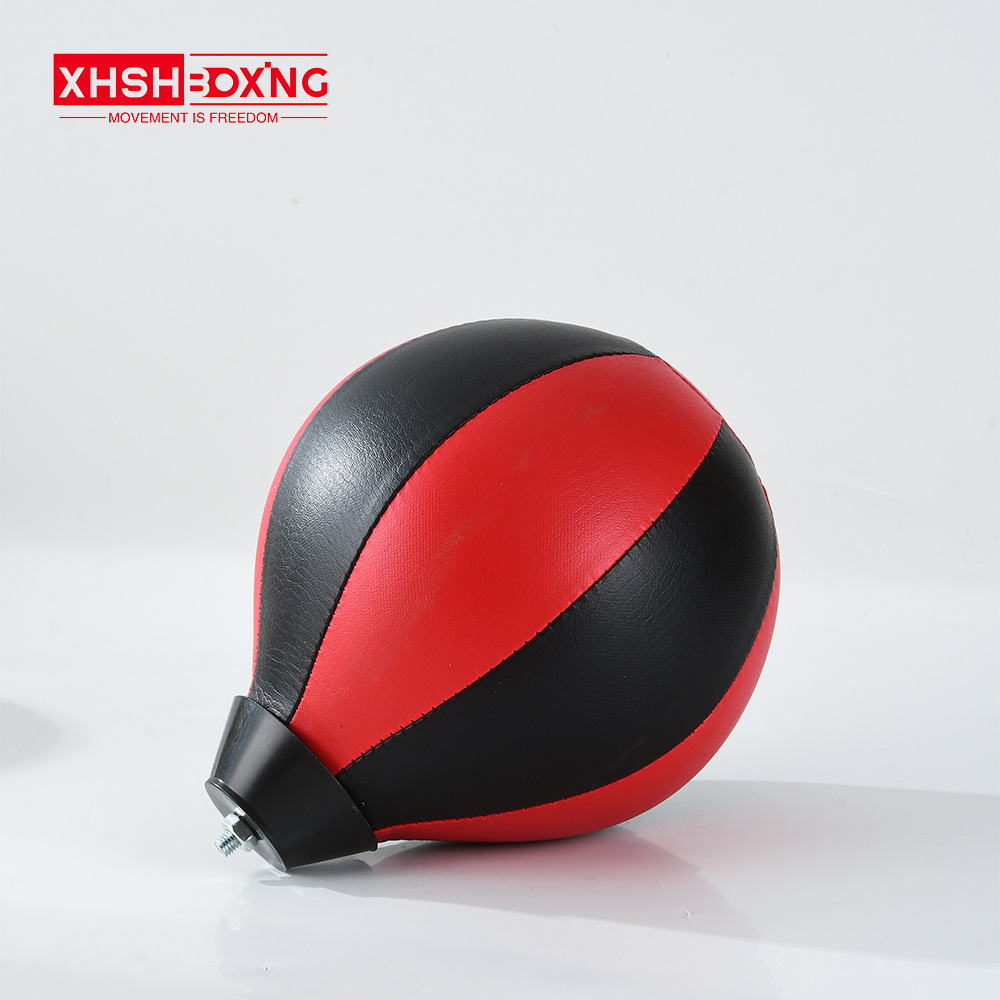 Bola de tornillo giratoria de pared de boxeo negra y roja