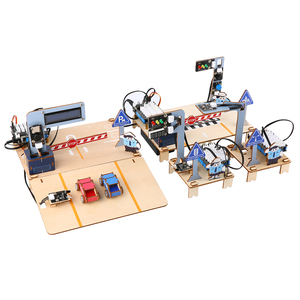 Etkileşimli kök trafik eğitim seti sınıf kullanımı Arduino için DIY yol modeli trafik sinyal projesi programlama robotik için