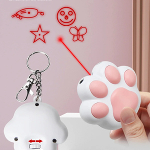 LED carino modello di trasformazione Laser Pet gatto giocattoli USB ricaricabile giocattolo interattivo luminoso di animazione puntatore di luce penna di addestramento giocattoli - Product Image 1