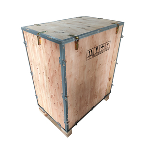 Logistics Packaging Wooden <strong>Crate</strong> Locking International Freight Wooden Transport Box <strong>Stackable</strong> Mobile Storage Box - Product Image 5