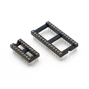 LECHUAN 40Pin IC soket DIP Pin çift sıralı İşlenmiş 1.27/2.54/7.62/10.16/15.24MM Pitch düz dik açı SMT ICs için - Product Image 1