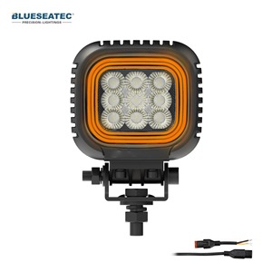नए एलईडी कार्य लैंप 4 इंच दोहरी रंग ड्रिल एम्बर सहायक ट्रक ड्राइवर प्रकाश - Product Image 1