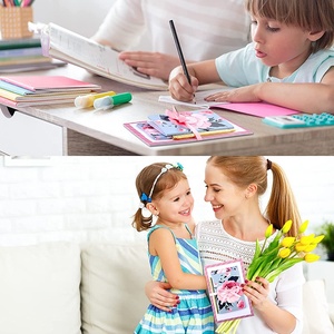 4 Pieces <strong>Notepad</strong> Bundle with Pen Pretty Pink Notepads Pen and Stationary Present Set, 3 <strong>Notebooks</strong> and Golden Pen Gift Set - Product Image 5