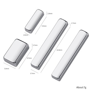 4pcs/套件双面方形强力神奇磁铁贴纸猫眼凝胶抛光条/S/曲线/展开图案美甲工具