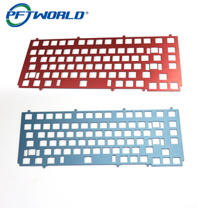 CNC Metall <span class=keywords><strong>Computer</strong></span> Benutzer definierte Tastatur CNC-Bearbeitung Aluminium teile Service platte Drahtlose mechanische Tastatur Gehäuse Kit