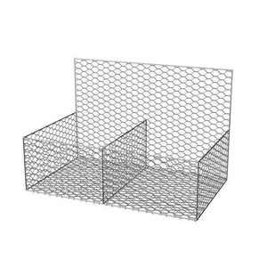 Cestello per gabbioni con rete di protezione contro le frangette 2m X 1m X 1m/2x1x0.5m con collegamento a catena cestini a gabbione - Product Image 3