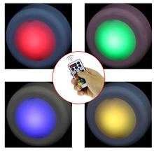 Mini pil kumandalı uzaktan kumanda RGB LED tavan Puck ışık - Product Image 4