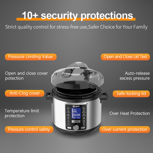 12 in 1 Multifunctional Digital Multifunctional Pot 80kpa Fast Heating Non Fully Automatic Release Electric Pressure Cooker 6L - Product Image 6