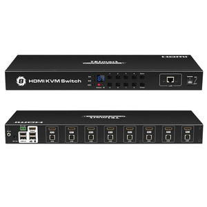 TESmart <strong>8</strong> Port <strong>KVM</strong> <strong>Switch</strong> HDMI With Remote USB 4K 30HZ RS232 LAN Port for Server Room 8X1 Video <strong>KVM</strong> <strong>Switches</strong> - Product Image 1