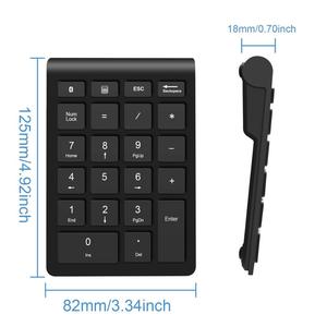 22 Keys Multi-Function <strong>Bluetooth</strong> Number Pad Wireless <strong>Numeric</strong> <strong>Keypad</strong> <strong>Keyboard</strong> Extensions for Laptop/Desktop/PCs - Product Image 2
