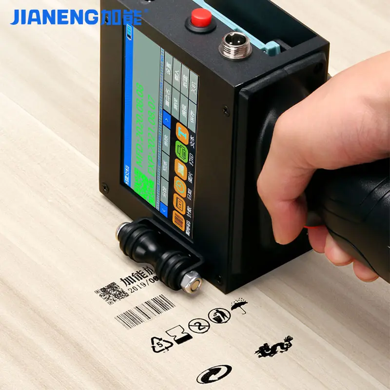 JIANENG Thermal Handheld Inkjet Printer Hand Jet Printer Bottle per la codifica della data Plastic Metal Product 2020 Plastic Engine New