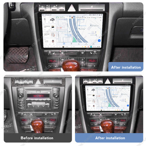 DUDUAUTO centralina Autoradio lettore multimediale navigazione GPS Stereo Autoradio Car-Play per Audi A6 C5 S6 RS6 1997 - 2006