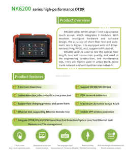 7英寸LCD OTDR PON光纤测试仪，带VFL OPM光源多合一现场测试套件，适用于电信工程师 - Product Image 6