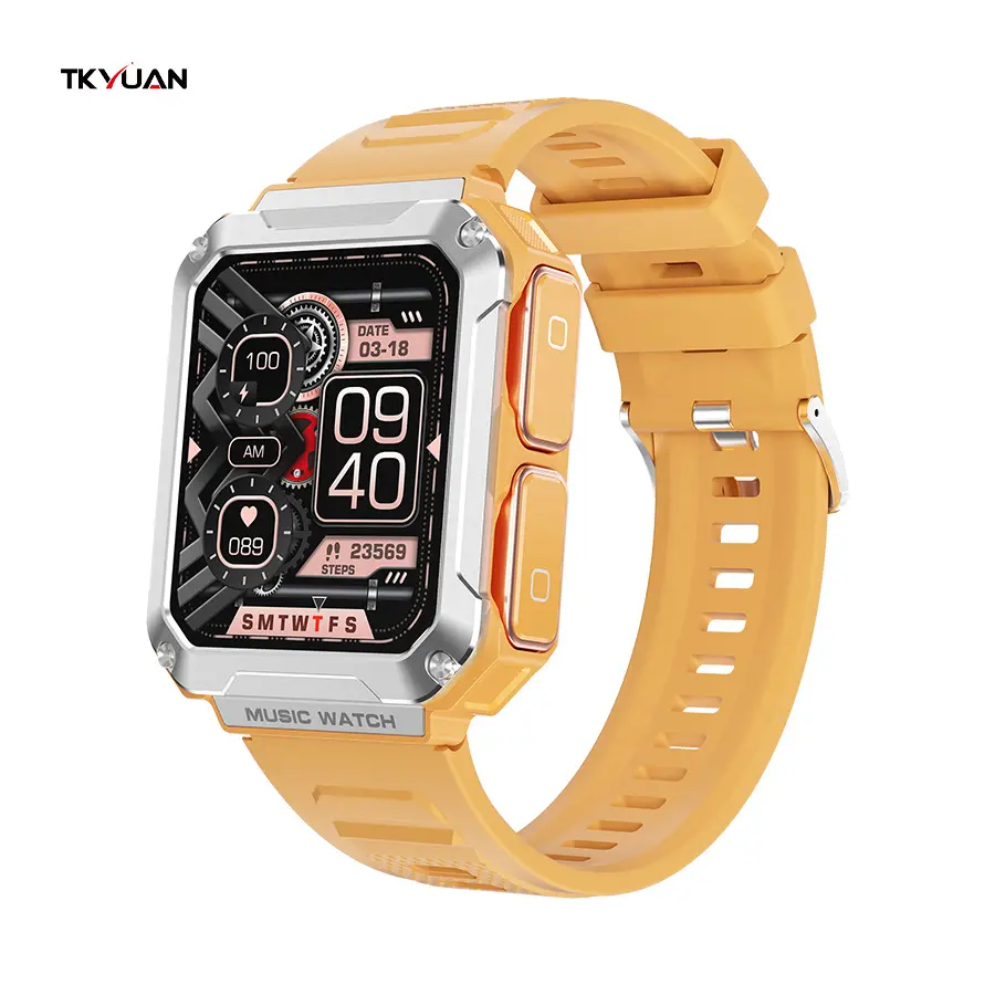 TKYUAN 2023 носимые устройства T93 TWS наушники 2 в 1 Музыка голосовая запись динамик T93 max умные часы наушники умные часы