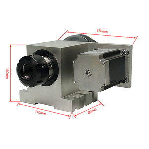 Cnc 路由器零件旋转轴 4 轴 3M-6-ER32 与 ER32 夹头卡盘和 Nema 23 电机 DIY cnc 铣床 - Product Image 5