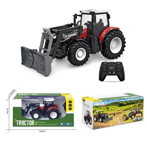 HW yüksek kaliteli 6 kanal 2.4G uzaktan kumanda 1:24 rc iş makinesi model çiftlik kamyonu uzaktan buldozer çocuklar için - Product Image 3