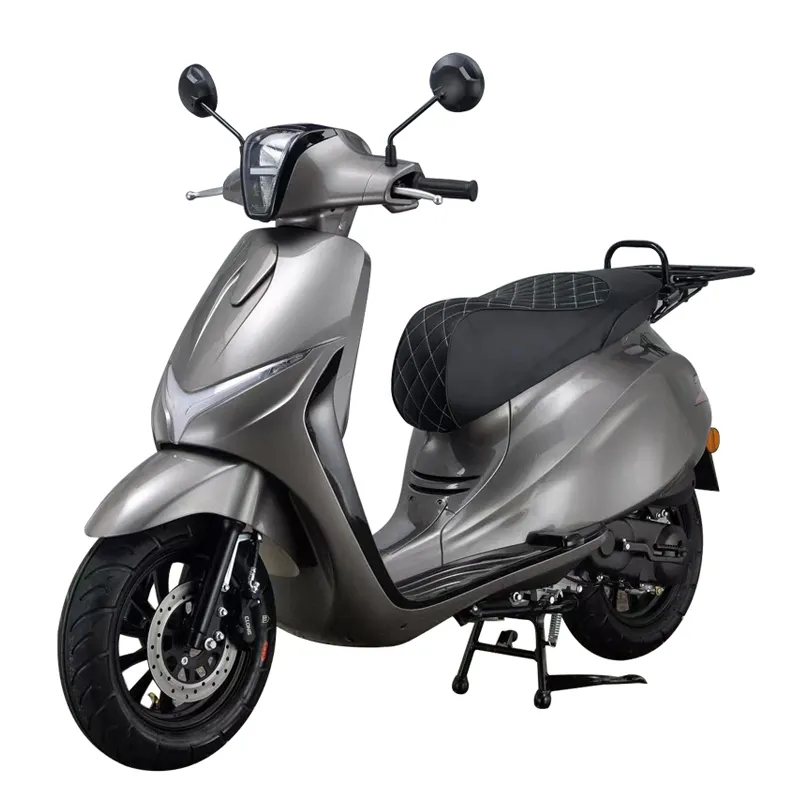 यूरो 5 प्रमाण पत्र रेट्रो मोपेड पेडल स्कूटर पेट्रोल 50cc 125cc वयस्क गैस मोटरसाइकिल थोक