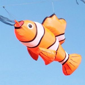热卖大型充气鱼风筝挂件柔软3D立体户外趣味玩具风筝节表演风筝