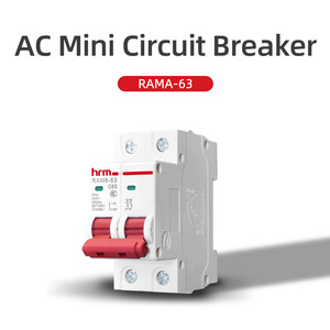 Hrm marka minyatür devre kesici RAM8-63 6kA 230V 400V AC 2 kutuplu aşırı yük koruma anahtarı C45 - Product Image 4