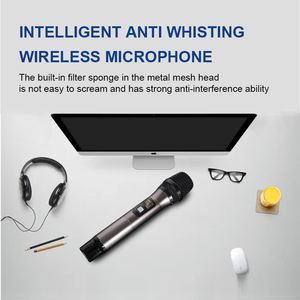 Professional Public Address System 8-channel USB <strong>Audio</strong> Mixer Amplifier with Wireless Microphone Function 16 DSP Digital Effects - Product Image 3
