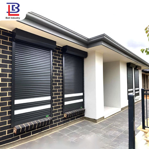 自动卷起窗和安全滚动窗住宅手动铝制卷帘窗 - Product Image 1