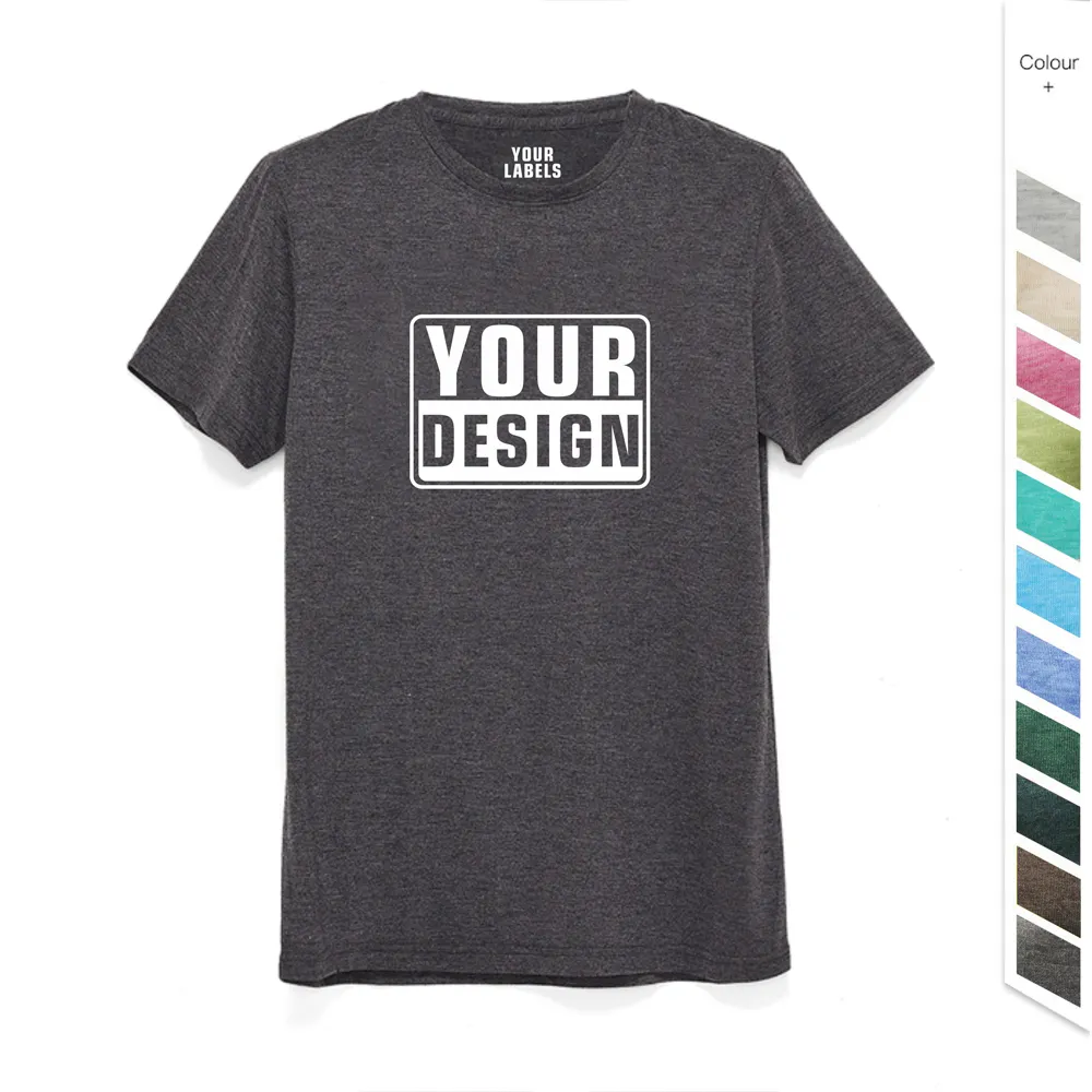 Tiktok fournisseur personnalisé taille américaine chiné doux conception sérigraphie impression numérique OEM Logo vêtements de sport homme unisexe USA t-shirt