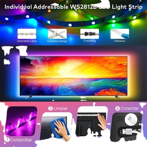 2025 yeni Hengyu Led şerit işık koşu su Rgb rüya renkli LED şerit BT APP atmosfer ışığı sihirli renkli Led ışıklar şerit - Product Image 4
