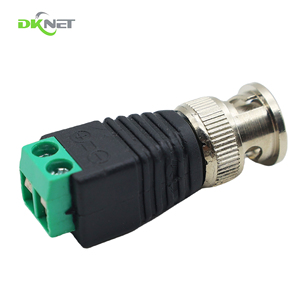 易于使用的安全监控附件2针绿色端子同轴BNC连接器 - Product Image 1