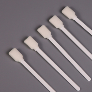 Tampone di schiuma rettangolare Sterile per la pulizia della testa che dettaglia il tampone di schiuma di solvente in fibra ottica senza pelucchi