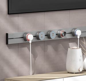 Toma de corriente con interruptor Toma de corriente Extensión eléctrica Salida Módulo extraíble con indicador LED Enchufe universal del Reino Unido Adaptadores de USB-C - Product Image 4