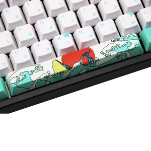 Factory support popular cherry profile sublimated PBT keycaps coral sea keycaps set for mechanical <strong>keyboard</strong>