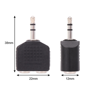 VCOM AUX ST 3.5毫米插头1进2出适配器公对母音频Y分离器，用于计算机到双耳机 - Product Image 5