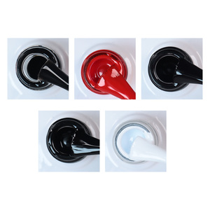 เจลทาเล็บสีแดงและสีดำ15มล. สำหรับตกแต่งโลโก้และขวดแบบสั่งทำ - Product Image 4