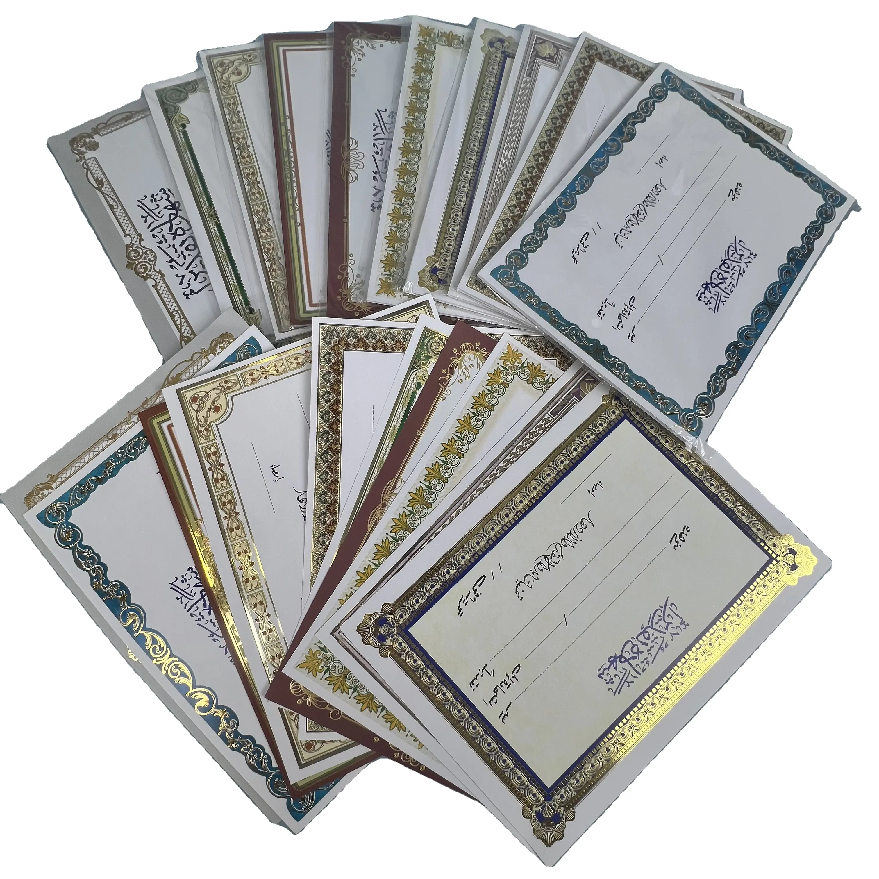 El papel certificado de alta calidad de DELIGAO está disponible en tamaños y colores personalizados para la impresión de diploma