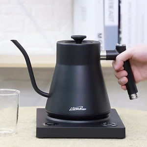Electric Kettle 'Protable' Mini <strong>Digital</strong> Kettles Hand Drip Pour-Over Gooseneck Coffee Kettle White Color - Product Image 3