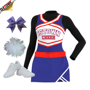 CSTOWN yeni tasarım amigo üniforma Set özel Logo gençlik amigo Sideline Cheer üniformaları - Product Image 5