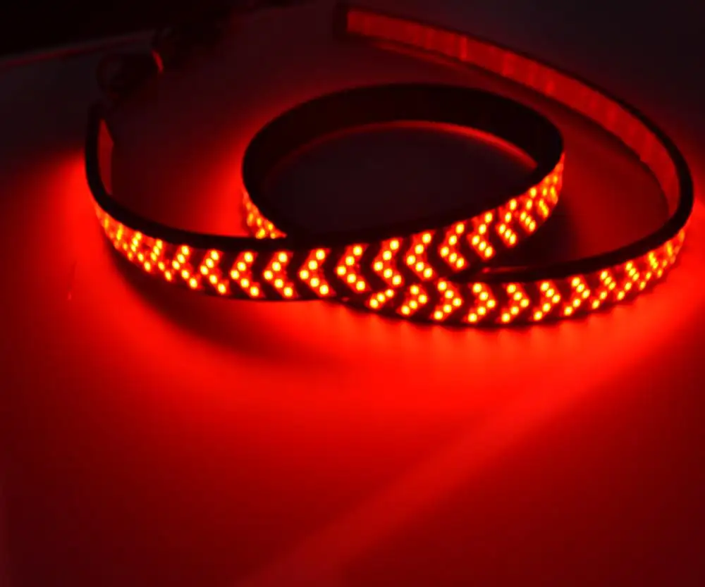 Barre lumineuse stroboscopique rouge, 4-24 pouces, lumière d'urgence, 62cm