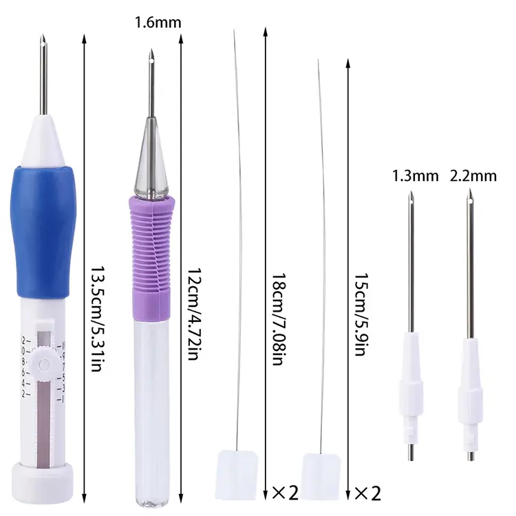 Set di penne da ricamo fai-da-te Kit di strumenti per cucire a maglia Punch Needle Stitching