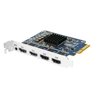 4 Channel 1080p60 PCIe HDMI Vmix Obs Broadcast Game <strong>Lecture</strong> Church Live Streaming Webcasting <strong>Video</strong> Capture Card - Product Image 1