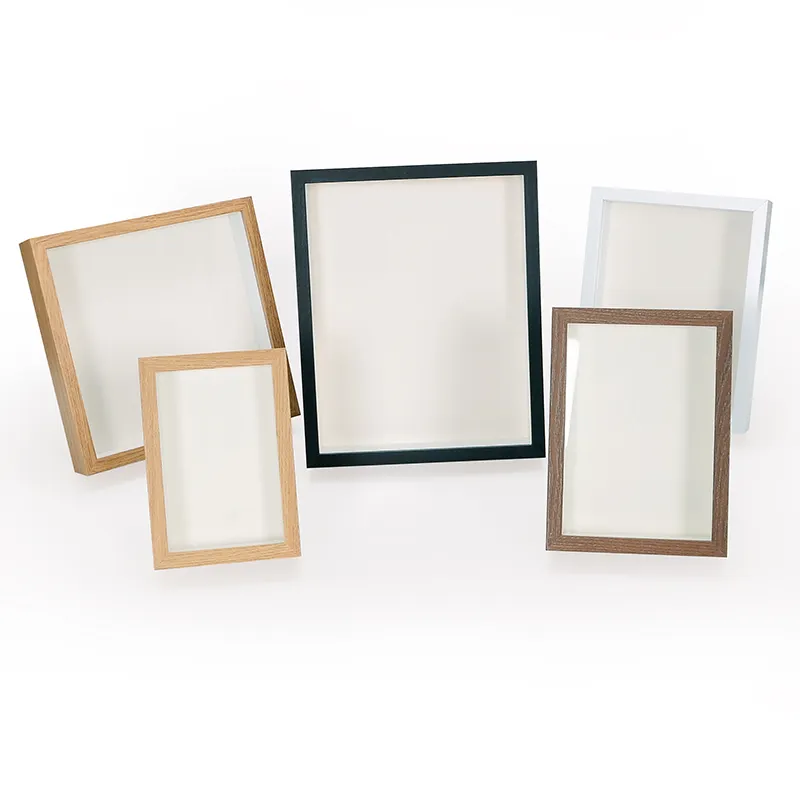 5X7 Pollici scatola di ombra photo picture frames cornici box casella di immagine del commercio all'ingrosso su ordinazione telaio in legno