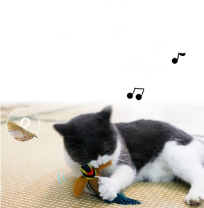Pet simülasyon arayarak kuş sesi peluş oyuncak kedi yüksek eğlenceli eğlenceli oyuncak kedi alay sopa asabilirsiniz - Product Image 5