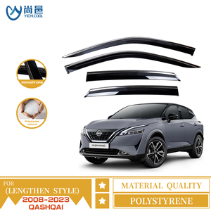 닛산 <span class=keywords><strong>Qashqai</strong></span> 사이드 윈도우 바이저를위한 새로운 스타일 자동차 외관 액세서리 Mugen 스타일 벤트 차양 레인 가드 날씨 방패