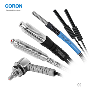 Sensor de sistema óptico avanzado CORON, detección de salida NPN PNP, sensor de fibra óptica de alta precisión de larga distancia con amplificador