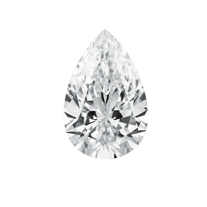 White (Pear Cut)