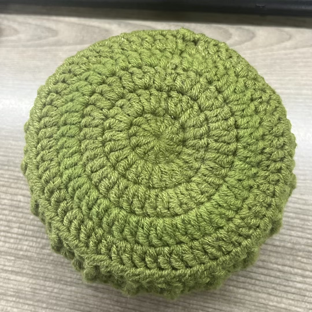 Fleur verte unie