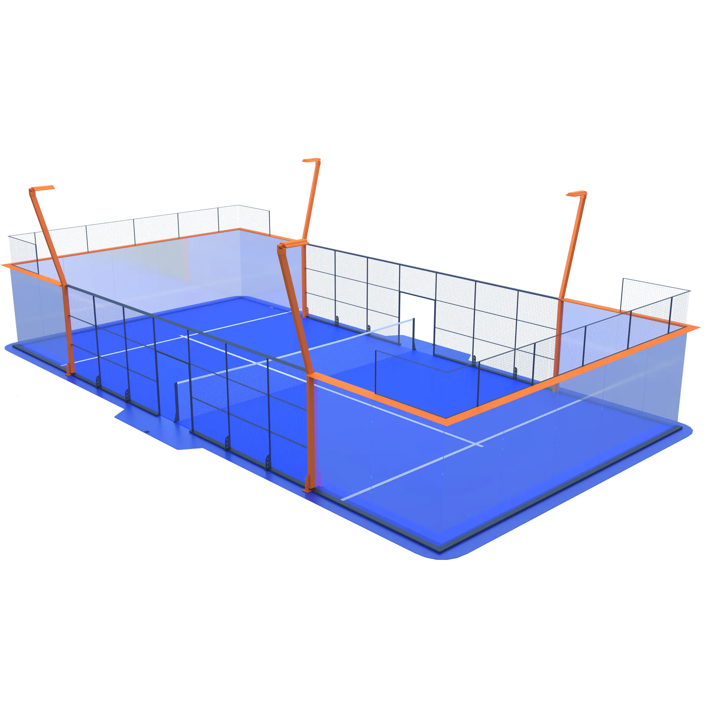 Jaring pagar lapangan olahraga dapat ditiup, pagar rantai tenis meja basket untuk permainan olahraga