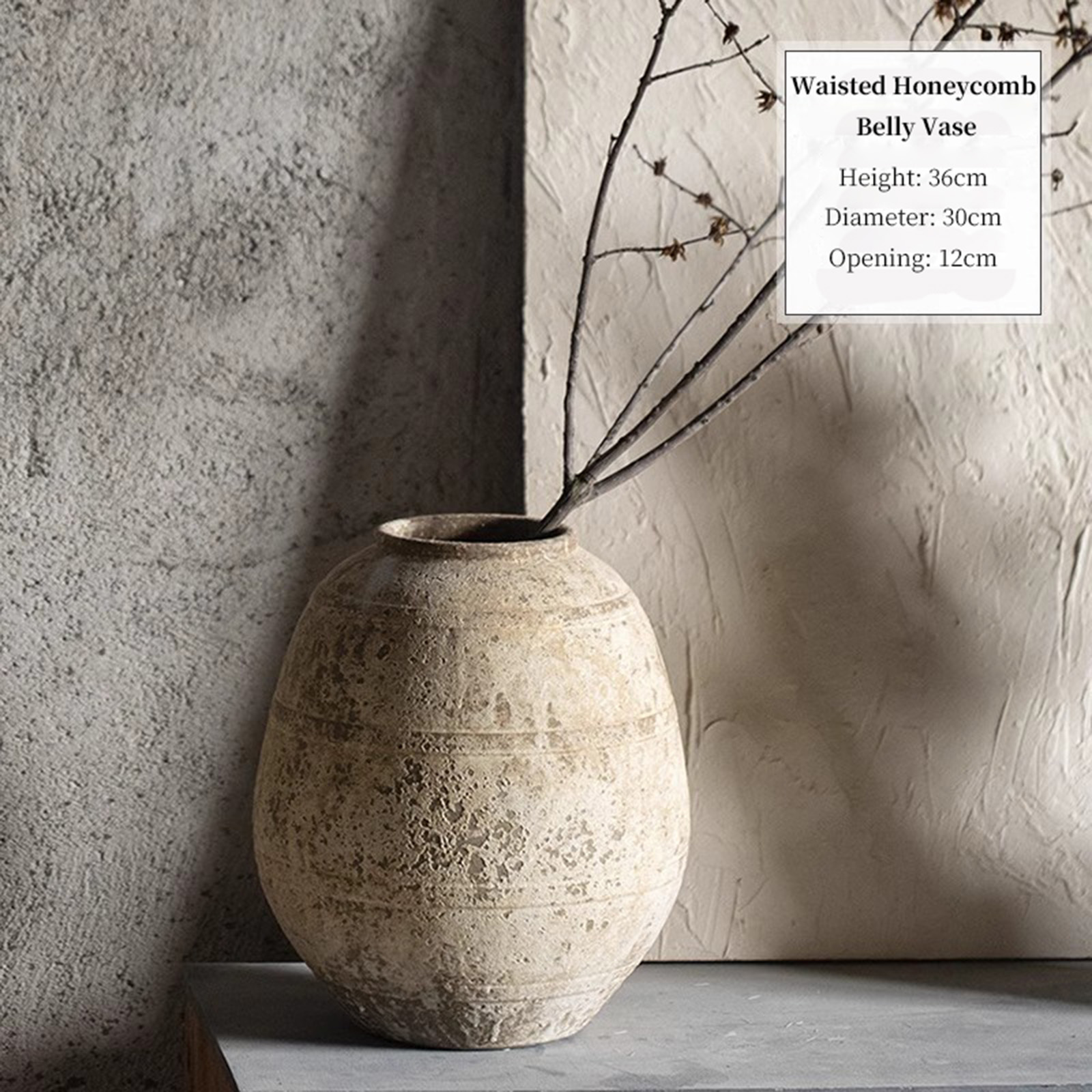 Waistline honeycomb big belly bottle